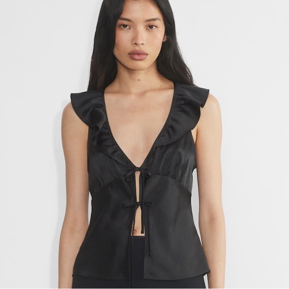 Aritzia Tonka Satin Top